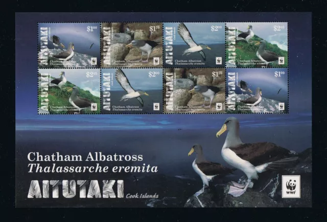 Aitutaki 2016 - WWF Chatham Albatross - Miniature Sheet - MNH