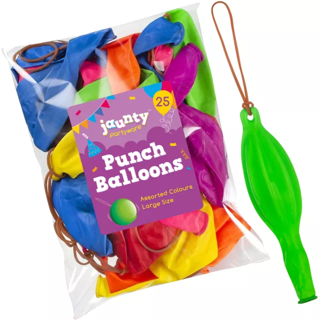 25 LARGE PUNCH BALLOONS Party Bag Fillers Goody CHILDRENS Loot Bag Toys Birthday