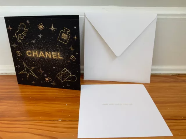 CHANEL Set of 6 Greeting Cards in folder, special holiday gift to VIP  customers