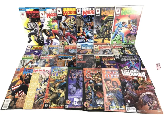 Eternal Warrior Lot Of 26 Valiant Comics Spans 1-43 & Yearbook Wrath MOG +More