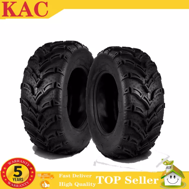2 New ATV UTV Lawn Mower Go Kart Tires AT 25x8-12 25x8x12 6PRAll Terrain