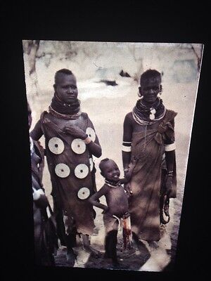 Turkana Kenya Body Arts- Women, Child- African Tribal Art 35mm Slide