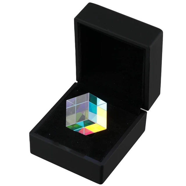 Clear RGB Dispersion Prism Small Optical Glass  Physics and Decoration