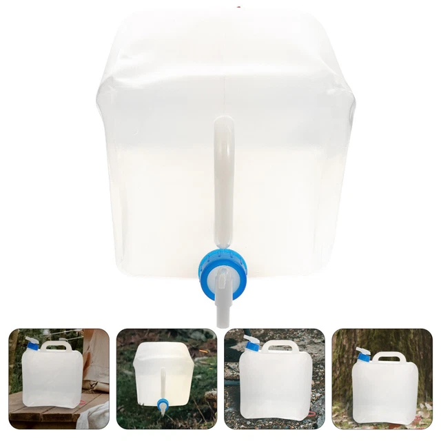Lot De 2 Récipients à Eau Pliables 5L - Sacs De Stockage Transparents - Uxcell NEUF