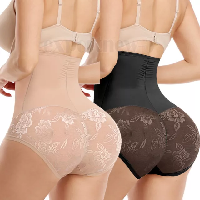 Fajas Colombianas High Waist Lace Shapewear Tummy Control Shaper Girdle Panties