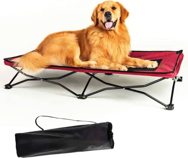 47 Inches Long Elevated Folding Pet Bed Cot Travel Portable Breathable Cooling T
