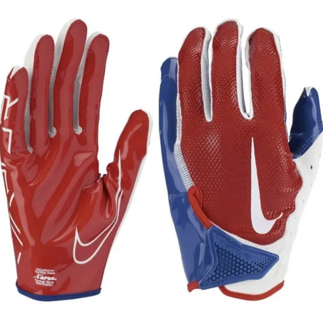 Nike Vapor Jet 7.0 Football Receiver Gloves USA Red White Blue Size S-XL