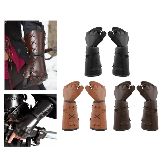 Cosplay demi-doigts gants longs gants bras garde habiller Costume pour scène