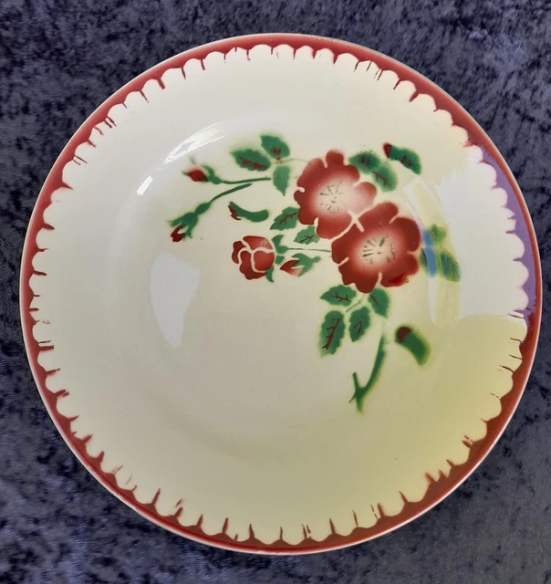 4 assiettes plates Digoin Sarreguemines modèle Epernay