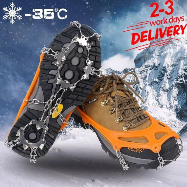 Snow Anti Slip Ice Grippers For Boots Shoes Grips Spikes Crampons Outdoor Hiking