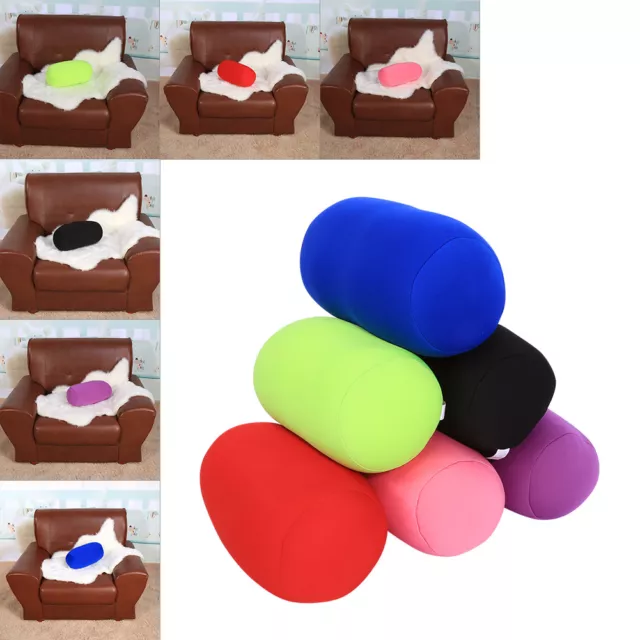 Microbead 6Colors Roll Cushion Neck Waist Back Head Support Sleep Pillow Travel