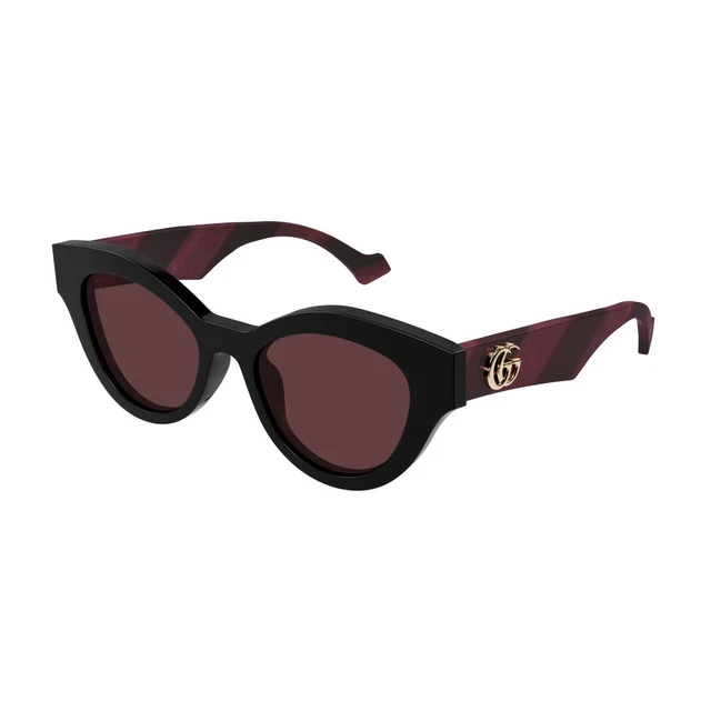 New Authentic GUCCI GG0957S 005 Black/Red 51-19-145