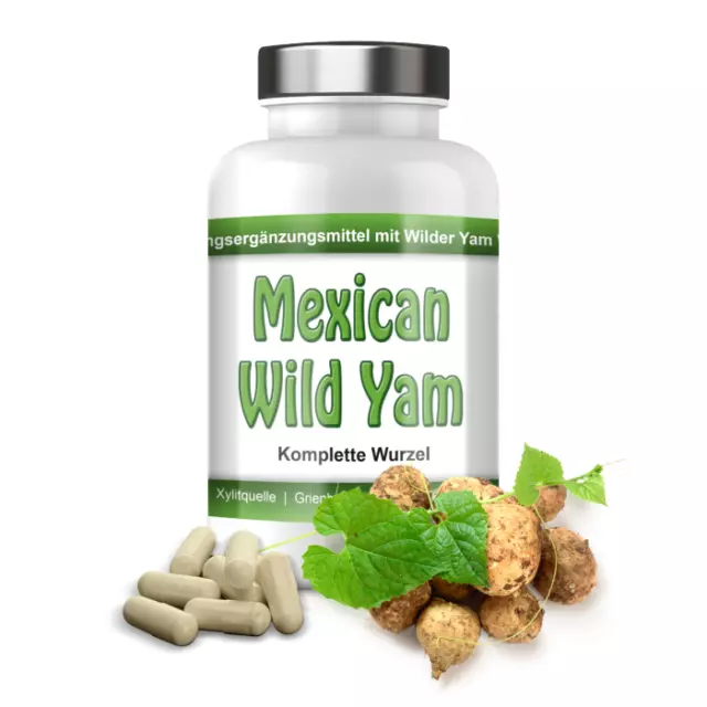 MEXICAN WILD YAM KAPSELN 750Mmg, GANZE WURZEL, KEIN EXTRAKT- 100% NATÜRLICH