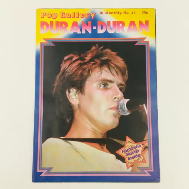Pop Gallery Poster Magazine #15 1980s Duran Duran Simon Le Bon, No Label VG