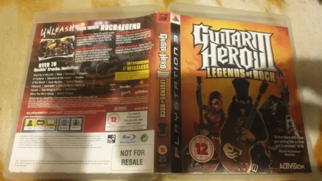 Playstation 3 PS3 Guitar Hero III 3 Legends of Rock