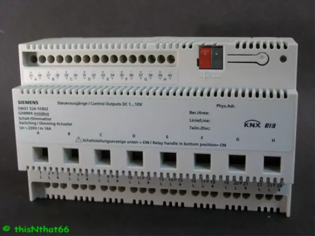 Siemens 5WG1 526-1EB02 EIB KNX Schalt-/ Dimmaktor 8fach N 526E02 5WG1526-1EB02
