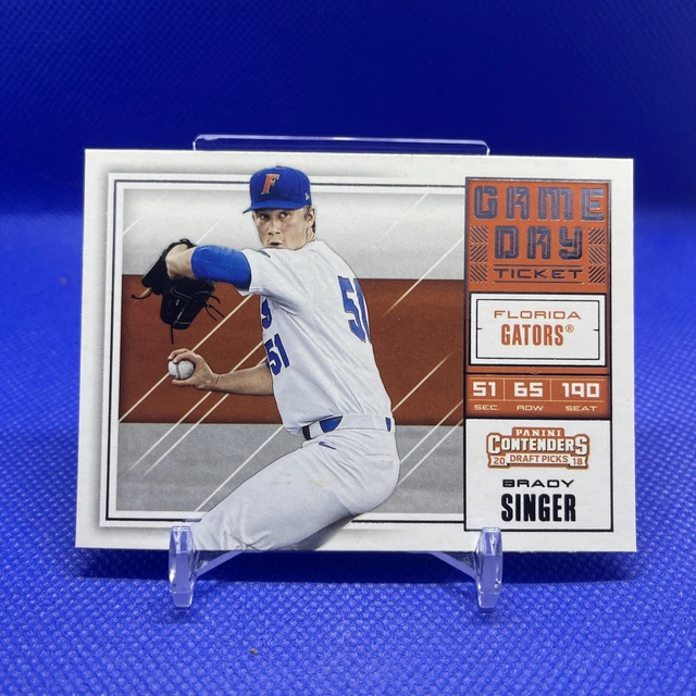 BRADY SINGER 2018 Panini Contenders Draft Picks Game Day Tickets #1 GATORS