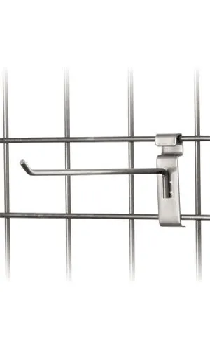 10" Wire Slat Grid Hooks Hook Pegs Gridwall 50 Raw Steel Retail Store Display