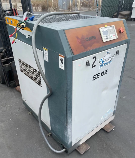 FS Curtis SE25 Air Compressor 100CFM 25HP MAX PSI 125 460V 60Hz