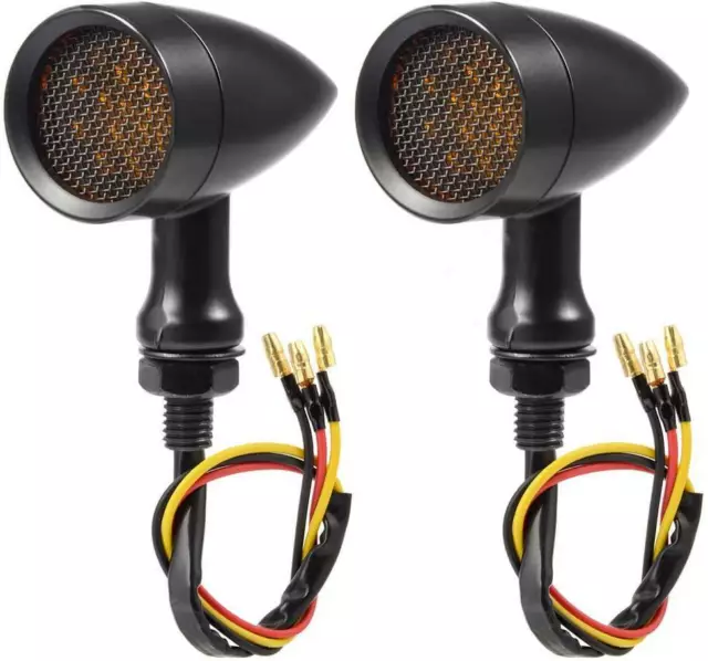 Black Motorcycle LED Turn Signals Blinker Light For Harley Sportster XL 1200 883