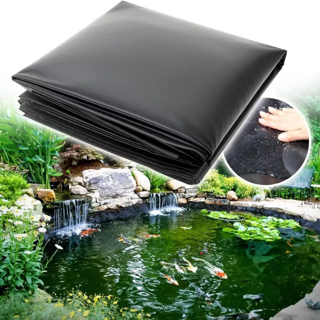 Adoture Pond Liner, Large Fish Liner Gardens Pools Membrane 10S(0.08mm)