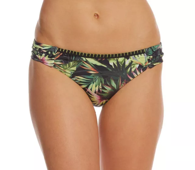 NEW Lucky Brand Coastal Palms Side Sash Bikini Swim Bottom L Large