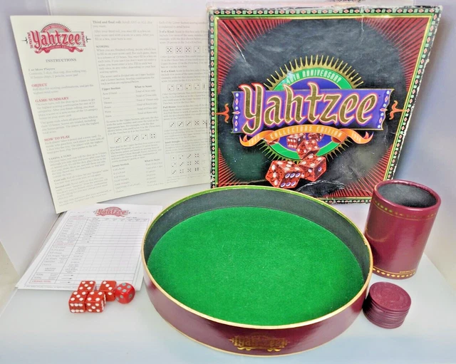 YAHTZEE 40TH ANNIVERSARY Collectors Edition Dice Game Milton Bradley