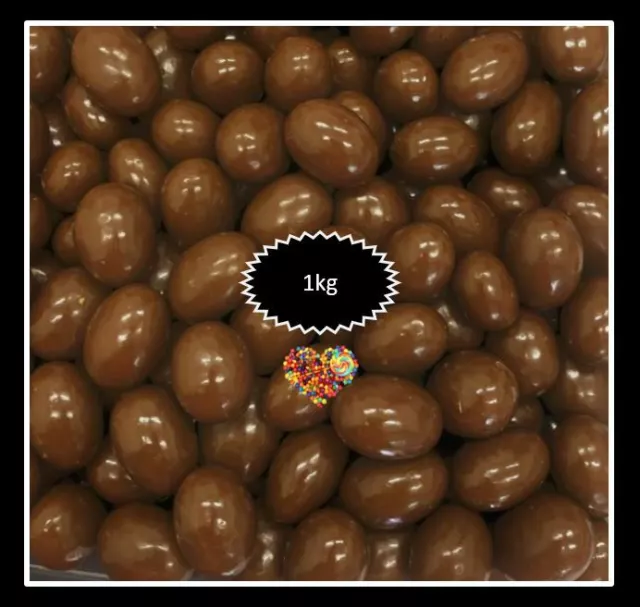 Milk Chocolate Coated Almonds 1Kg Bag Xmas Almond Treats Made In Australia