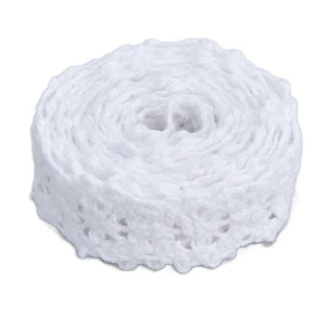 Ruban Dentelle élastique Yalulu 15 Cm De Large - 5 Yards (4.5 M) - Coton Dentelle Pour Couture Créative, Lingerie, Décoration Mariage (Bleu Marine)
