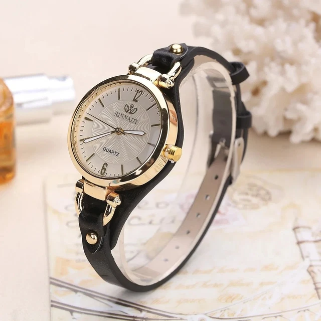 Montre Femme Et Ado En Tissu Tribal Doré - Mécanisme Quartz - Bracelet Ajustable