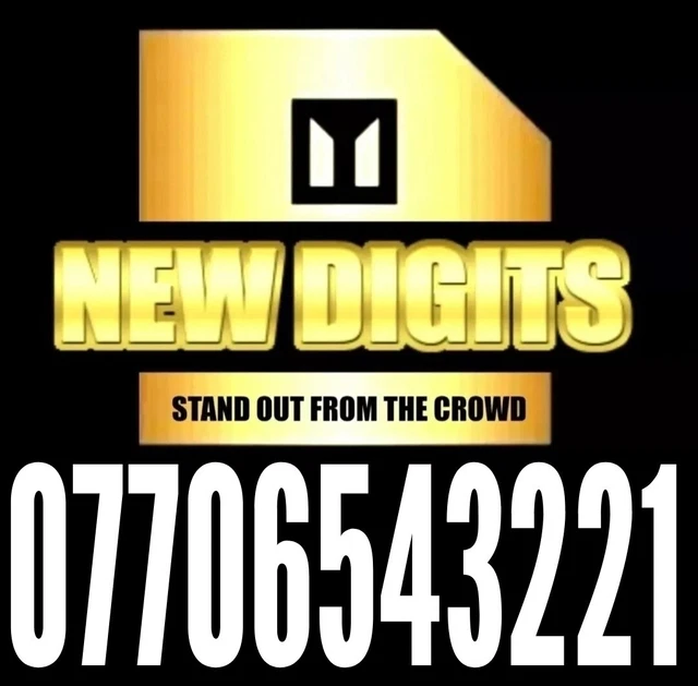 Gold Easy To Remember Uk Platinum Mobile Phone Number Sim Card Exclusive Vip
