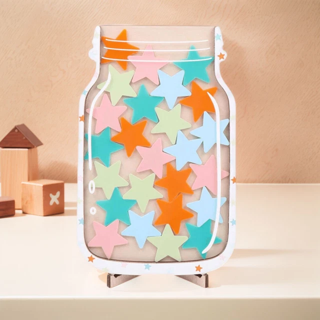 Stern Belohnungsglas Mit 30 Sternen - Kinder Belohnungssystem