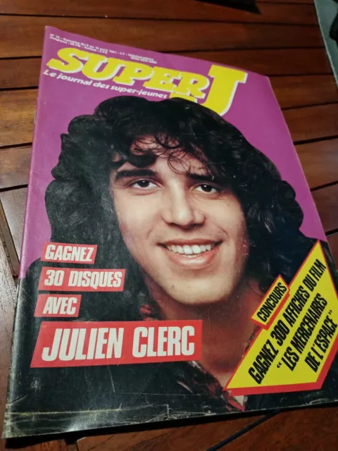 Super J- numéro 15-avril 1981-magazine  vintage special JULIEN CLERC !