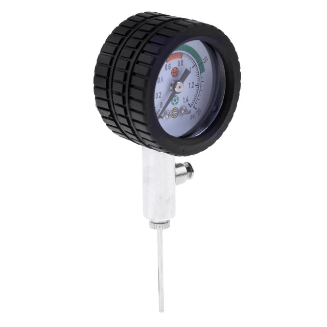 Fußball Ball Druckanzeige w / Gummischutz Basketball Volleyball Barometer