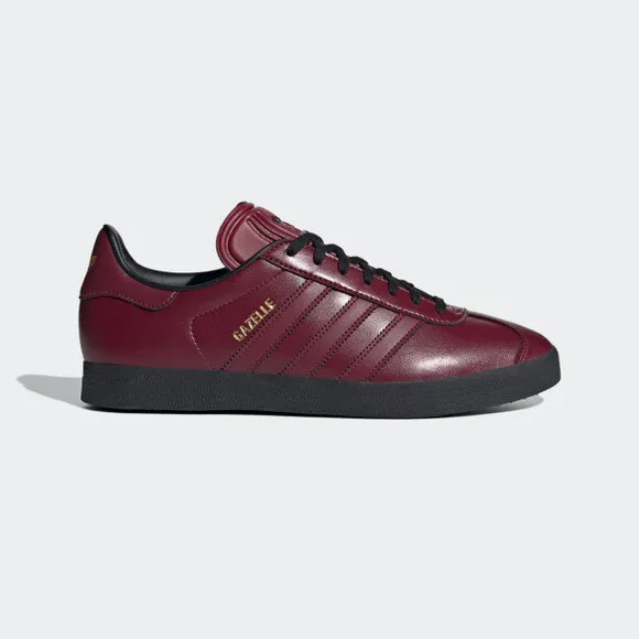 New Adidas Gazelle Shoes - Burgundy (IH2573)