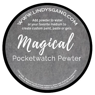 Reloj de bolsillo individual Lindy's Stamp Gang Magicals peltre -MAG JAR-09