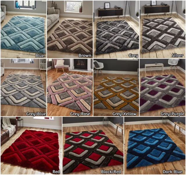 modern 3D thick pile super soft hand carved large small low cost rugs non shed