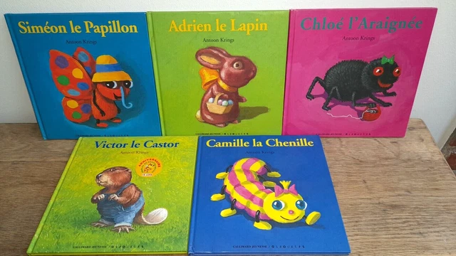 5 LIVRES DROLES DE PETITES BETES : Adrien, Camille, Chloé, Siméon