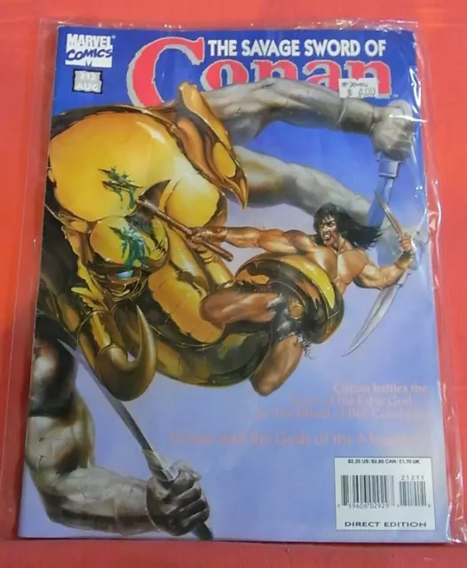 SAVAGE SWORD of CONAN #212 - "To Live as Gods, to Die as Men." (1974 series)