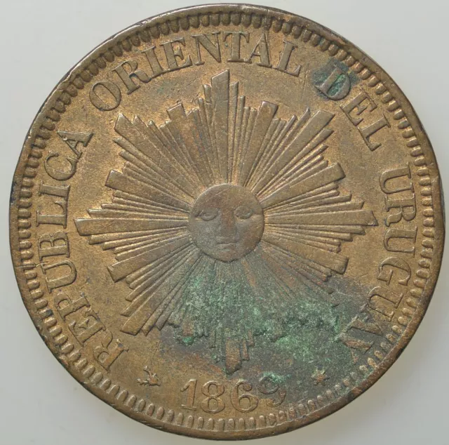 Uruguay - 4 Centésimos 1869 H