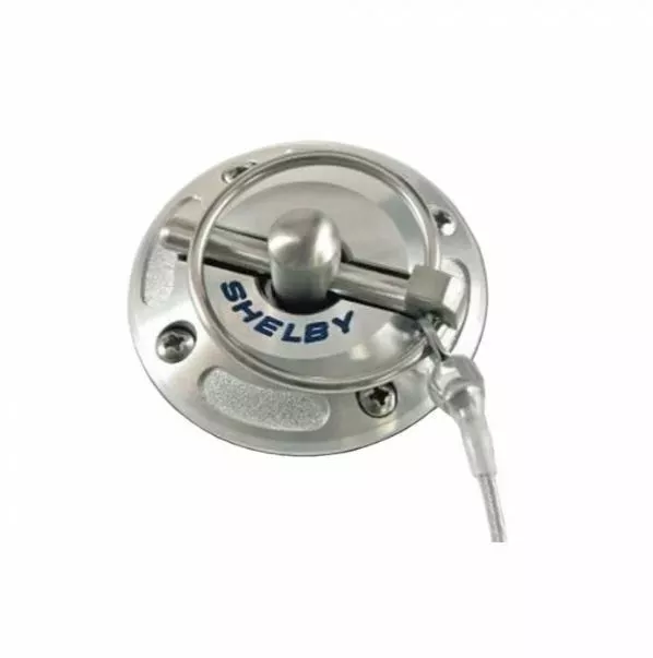 SHELBY Logo Silver Billet Aluminum Hood Pin Kit For Ford Mustang 1965-2014 +More