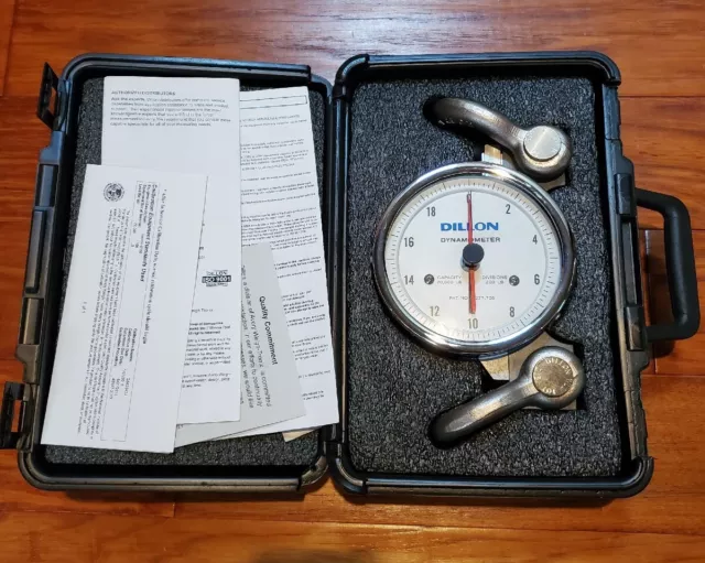Dillon Dynamometer AP 20,000 LB 5" Dial 200lb Divisions Wire Tension Gauge