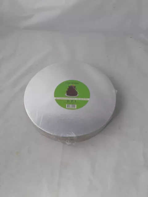 25cm/10" Round Cake Board (2mm) 2pc