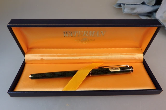 Waterman French Rollerball Typ Exclusiv Lack grün marmoriert - NEUWERTIG (94283)