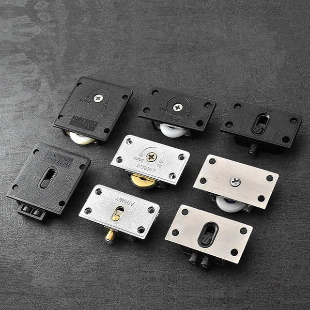 BLANC - Poulie De Porte Coulissante De Garde-robe, Roue De Meuble