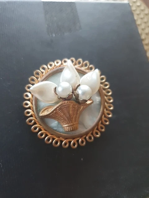 ANCIENNE BROCHE SIGNÉE "Lancôme" old brooch EUR 40,00 - FR