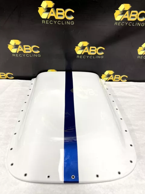 2005-2009 Ford Mustang GT Front Hood Scoop White/Blue **Dented**