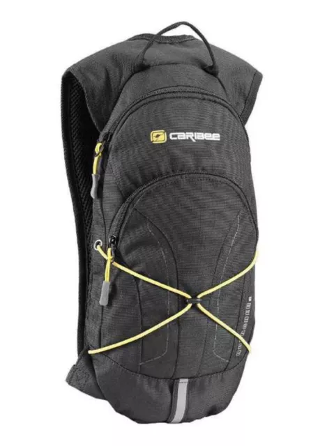 Caribee Quencher 2L Hydration Pack Daypack Backpack Hiking Biker BPA free Black