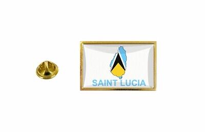 spilla pin pin's spille spilletta bandiera badge carta saint lucia wl st
