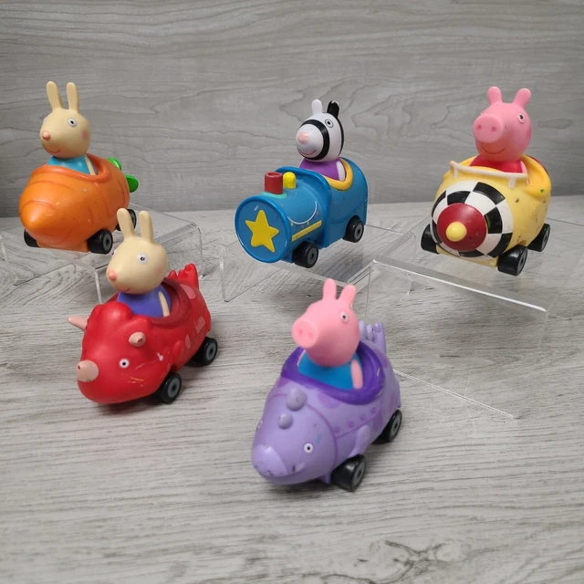 PEPPA PIG CAR Figures Buggy Racers Wheelin' Friends Mixed Toy Set Lot
